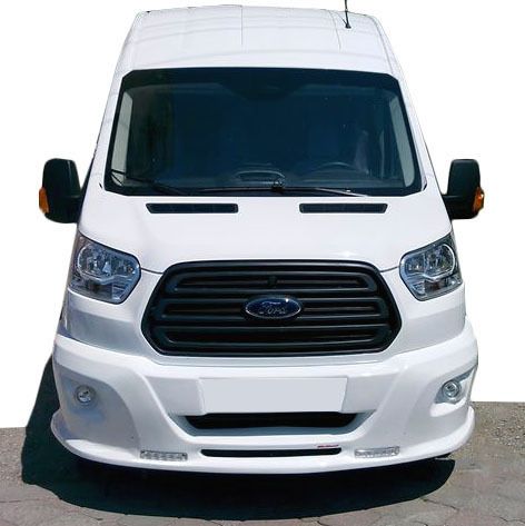 Накладка на передний бампер LED (2014-2019, под покраску) для Ford Transit