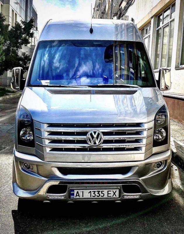 Передний бампер 2012-2024 (Sport-3, под покраску) для Volkswagen Crafter