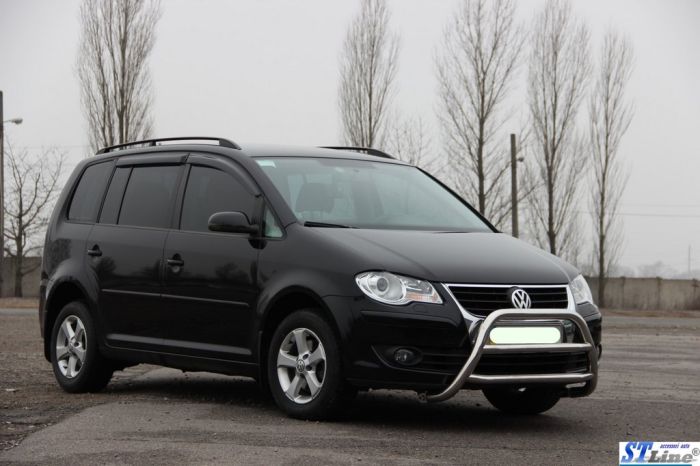 Кенгурятник WT022 (нерж) для Volkswagen Touran 2003-2010 гг