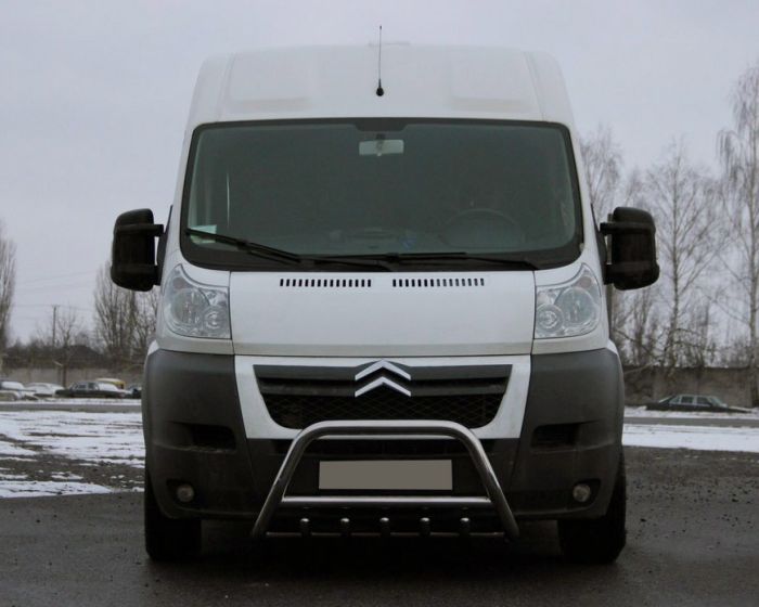 Передняя дуга WT003 (нерж.) для Citroen Jumper 2007-2024 и