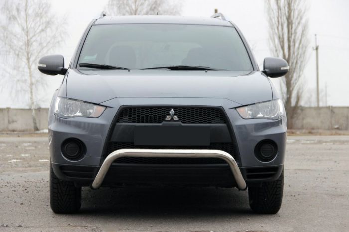 Кенгурятник WT007 (нерж.) для Mitsubishi Outlander 2006-2012 гг