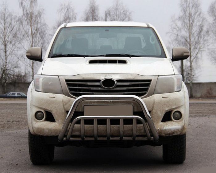 Кенгурятник WT002 (нерж.) для Toyota Hilux 2006-2015 гг