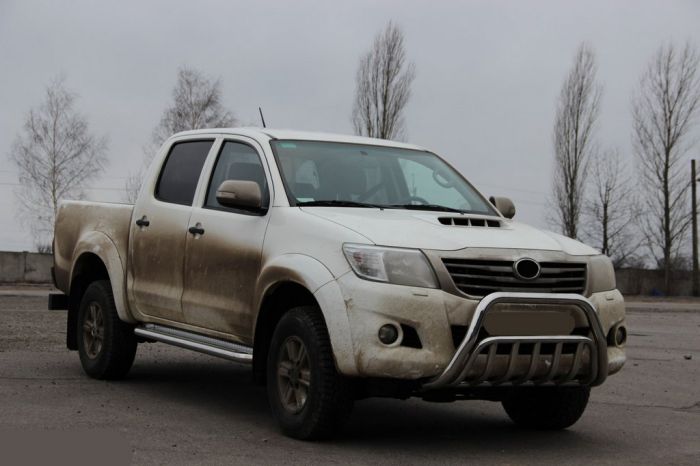 Кенгурятник WT002 (нерж.) для Toyota Hilux 2006-2015 гг