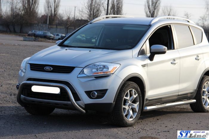 Кенгурятник WT007 (нерж.) для Ford Kuga 2008-2013 гг