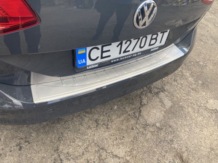 Накладка на задний бампер OmsaLine (нерж) Sedan для Volkswagen Passat B8 2015-2024 гг