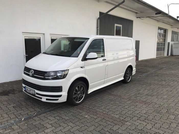 Боковые пороги V1 (под покраску) Короткая база для Volkswagen T6 2015-2024,