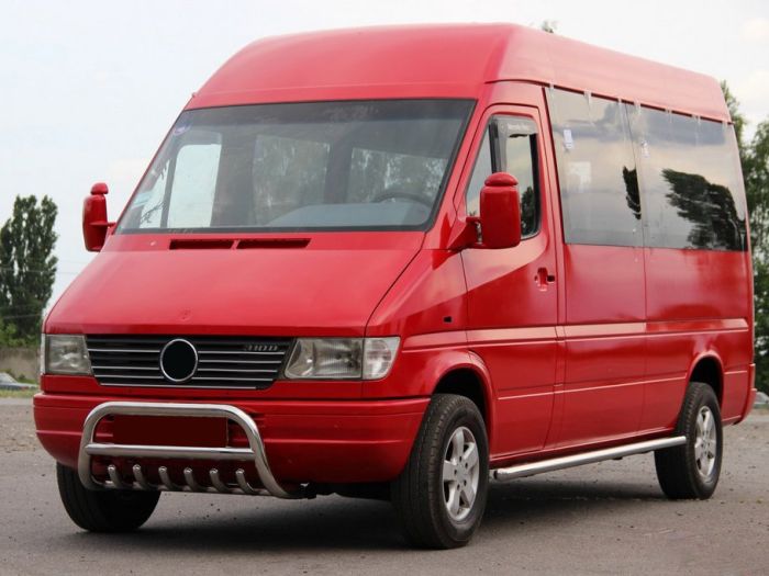 Кенгурятник WT008 (нерж.) для Mercedes Sprinter 1995-2006 гг