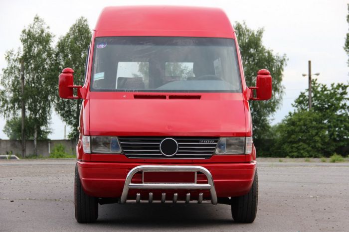 Кенгурятник WT008 (нерж.) для Mercedes Sprinter 1995-2006 гг