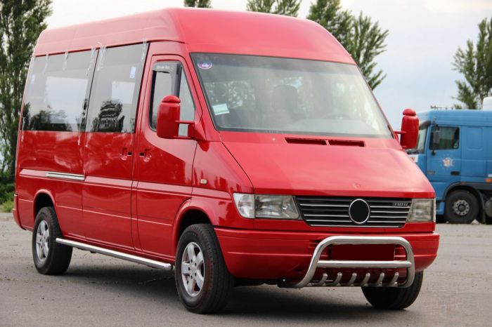 Кенгурятник WT008 (нерж.) для Mercedes Sprinter 1995-2006 гг