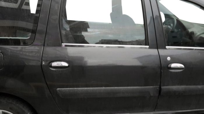 Накладки на ручки (4 шт, нерж.) OmsaLine - Итальянская нержавейка для Renault Logan MCV 2005-2013 гг