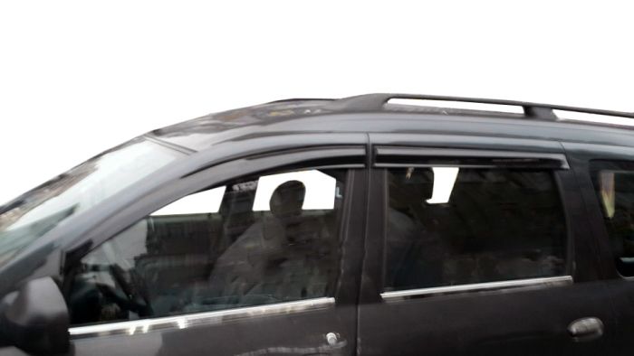 Наружняя окантовка стекол (4 шт, нерж.) Carmos - Турецкая сталь для Renault Logan MCV 2005-2013 гг