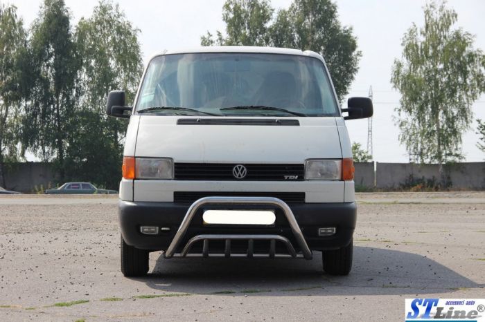 Кенгурятник WT002 (нерж) для Volkswagen T4 Caravelle/Multivan