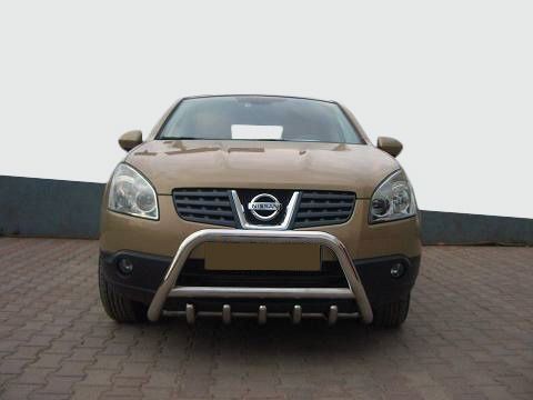 Кенгурятник WT003 (нерж.) 60 мм для Nissan Qashqai 2007-2010 гг