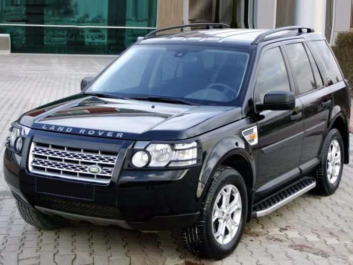 Боковые пороги BlackLine (2 шт, алюминий) для Land Rover Discovery III