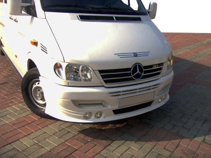 Накладка на бампер 4 фары для Mercedes Sprinter 1995-2006 гг