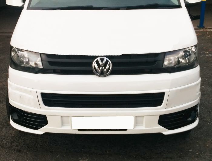 Накладка на передний бампер SportLine для Volkswagen T5 2010-2015 гг