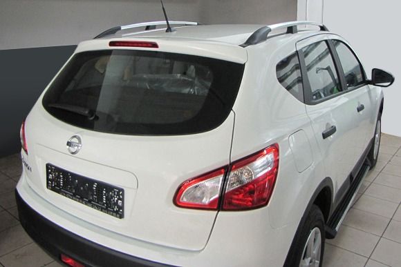 Рейлинги ХРОМ Металлические ножки для Nissan Qashqai 2007-2010 гг