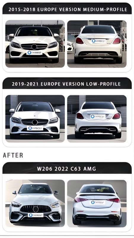 Комплект рестайлинга в W206 AMG для Mercedes C-сlass W205 2014-2021 гг