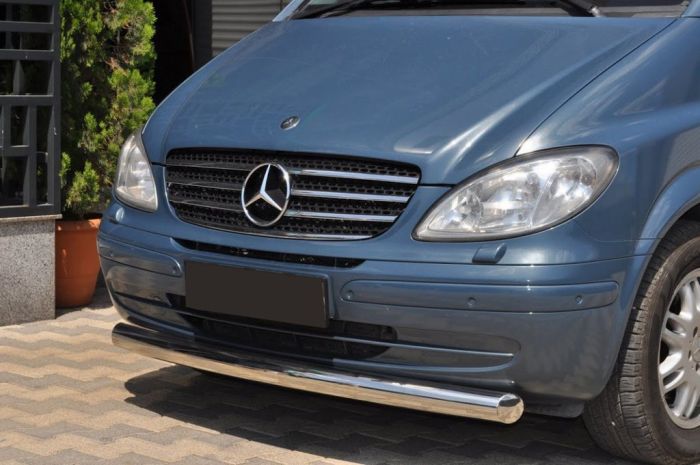 Губа нижняя ST008 (нерж) 2010-2015, 51мм для Mercedes Vito W639