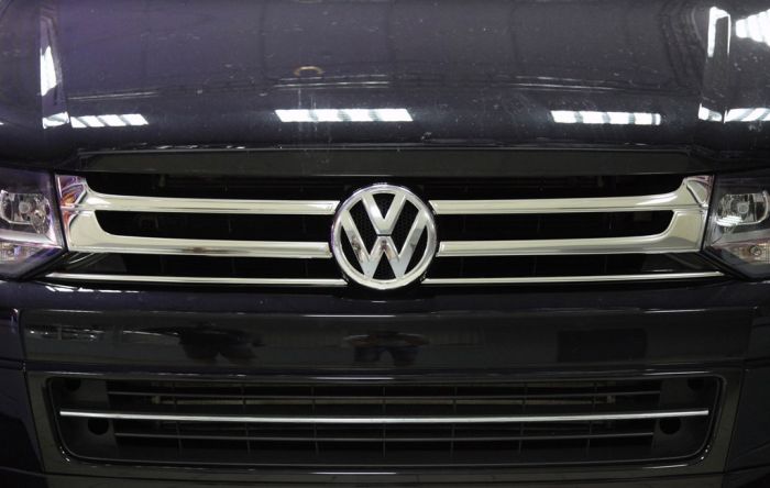 Накладки на решетку (Omsa, 4 шт, нерж) для Volkswagen T5 2010-2015 гг