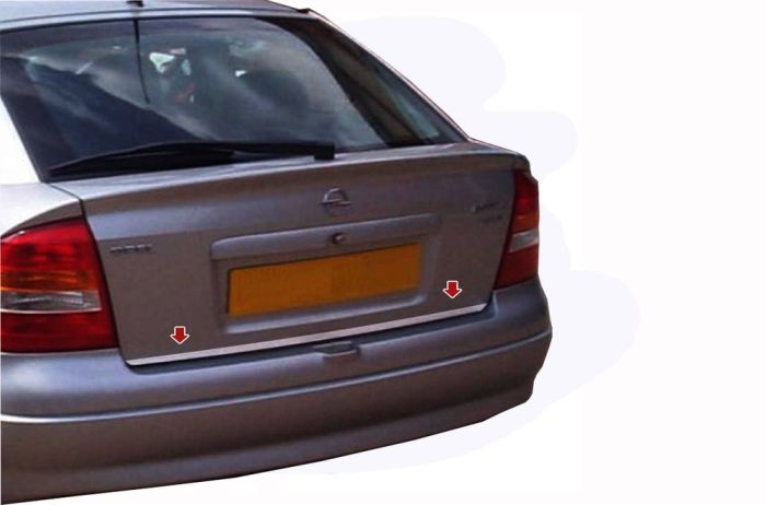 Кромка багажника (нерж) Carmos - Турецкая сталь для Opel Astra G classic 1998-2012 гг