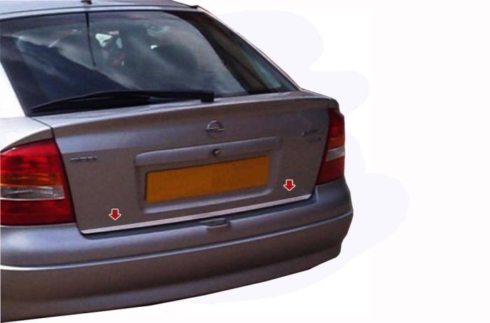 Кромка багажника (нерж) OmsaLine - Итальянская нержавейка для Opel Astra G classic 1998-2012 гг