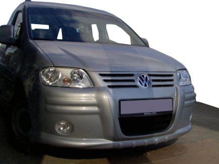 Передний бампер (накладка, под покраску) для Volkswagen Caddy 2004-2010 гг