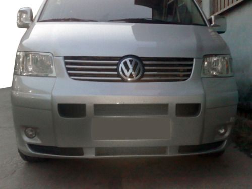 Цельная накладка на бампер (под покраску) для Volkswagen T5 Transporter 2003-2010 гг