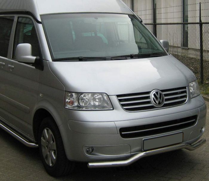 Нижняя губа волна (нерж) для Volkswagen T5 Multivan 2003-2010 гг