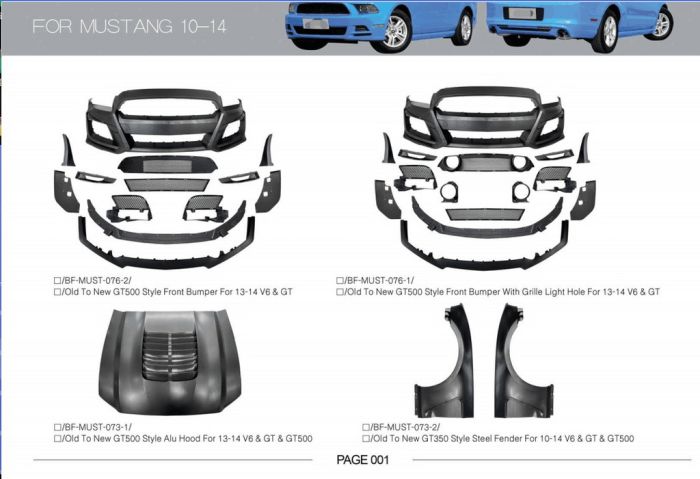 Комплект обвесов для Ford Mustang 2015-2024 гг