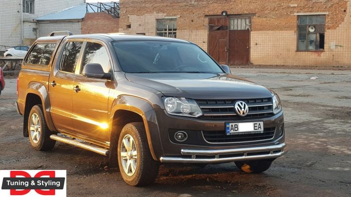 Передняя защита ST018-2 (нерж) для Volkswagen Amarok 2010-2022 гг