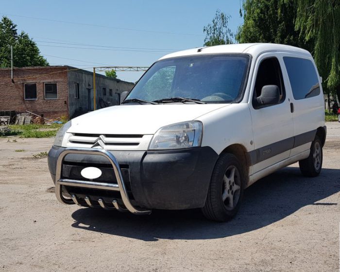 Кенгурятник WT003 нерж.) 50мм для Citroen Berlingo 1996-2008 гг