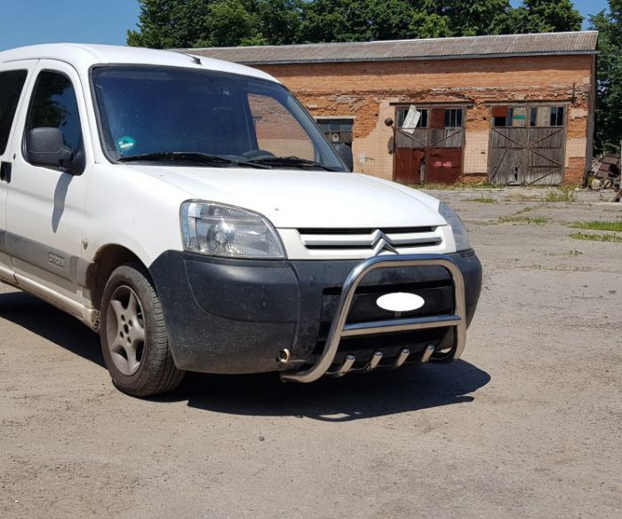 Кенгурятник WT003 нерж.) 50мм для Citroen Berlingo 1996-2008 гг