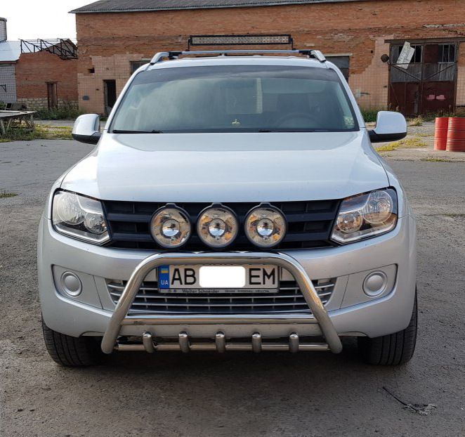 Кенгурятник WT003 (нерж) для Volkswagen Amarok 2010-2022 гг