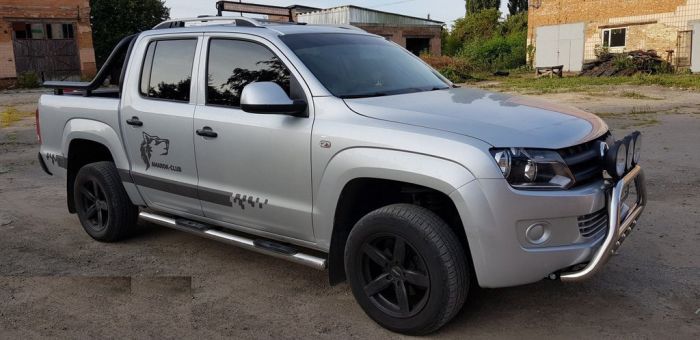 Боковые трубы (2 шт, нерж) 60мм для Volkswagen Amarok 2010-2022 гг