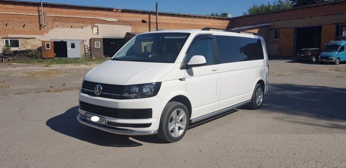 Нижняя одинарная губа ST008 (нерж) 42 мм для Volkswagen T6 2015-2024,