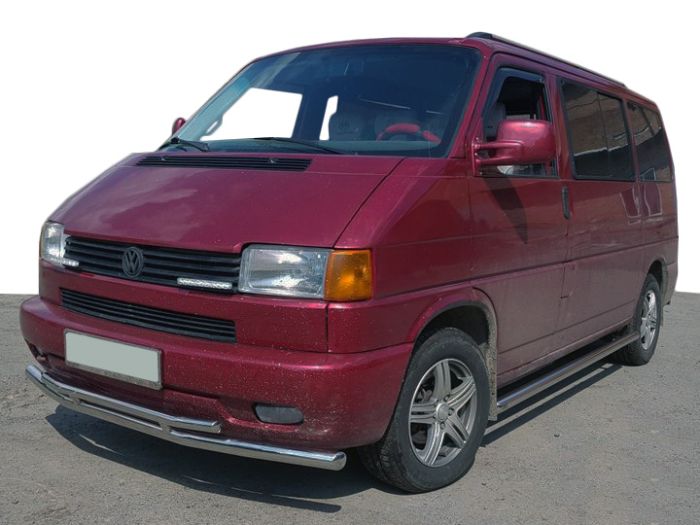 Передний двойной ус ST014 (нерж) 60/42мм для Volkswagen T4 Transporter