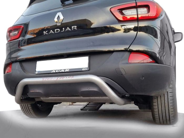 Задняя защита AK007 (нерж) для Renault Kadjar