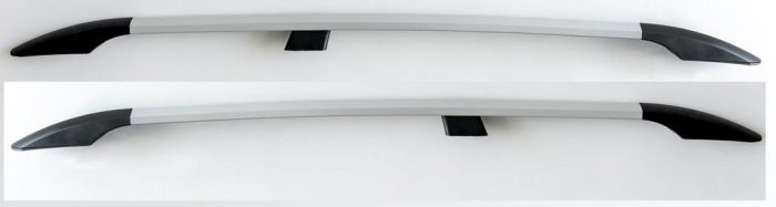 Рейлинги Серый металлик XL база, пластиковая ножка для Opel Vivaro 2019-2024 гг