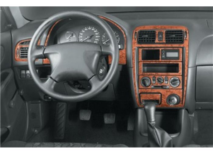 Накладки на панель Алюминий для Mazda 626