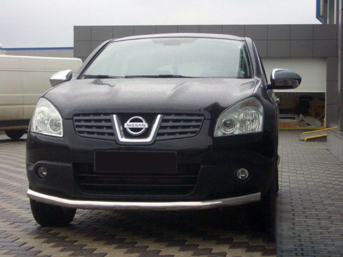 Передний ус ST008 (нерж) 42 мм для Nissan Qashqai 2007-2010 гг