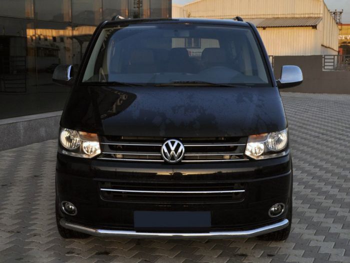 Нижняя одинарная губа ST008 (нерж) 42 мм для Volkswagen T5 2010-2015 гг