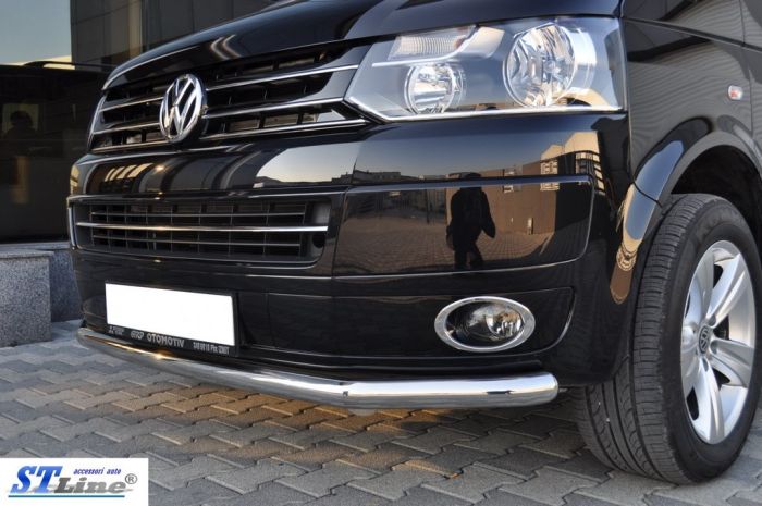 Нижняя одинарная губа ST008 (нерж) 51 мм для Volkswagen T5 2010-2015 гг