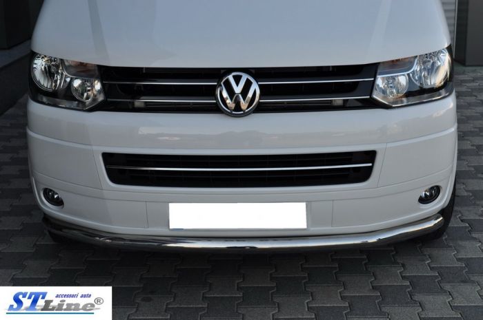 Нижняя одинарная губа ST008 (нерж) 42 мм для Volkswagen T5 2010-2015 гг