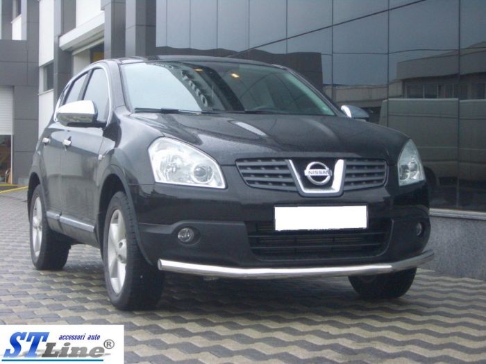 Передний ус ST008 (нерж) 60 мм для Nissan Qashqai 2007-2010 гг