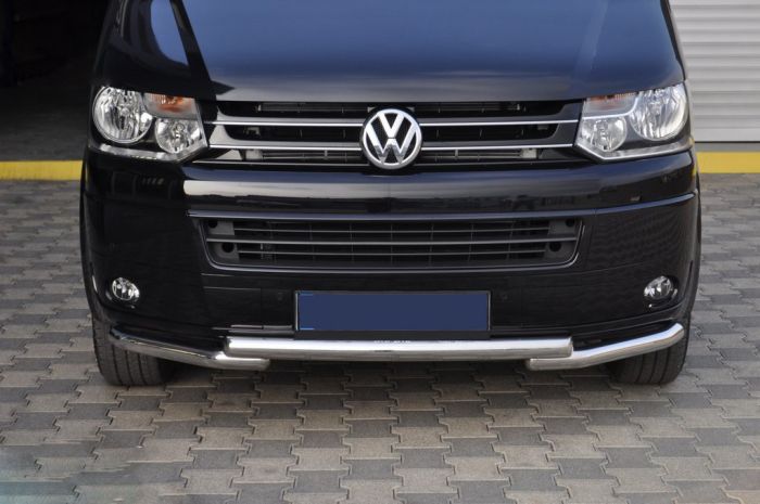 Нижняя губа ST009 Greyder (нерж) для Volkswagen T5 2010-2015 гг