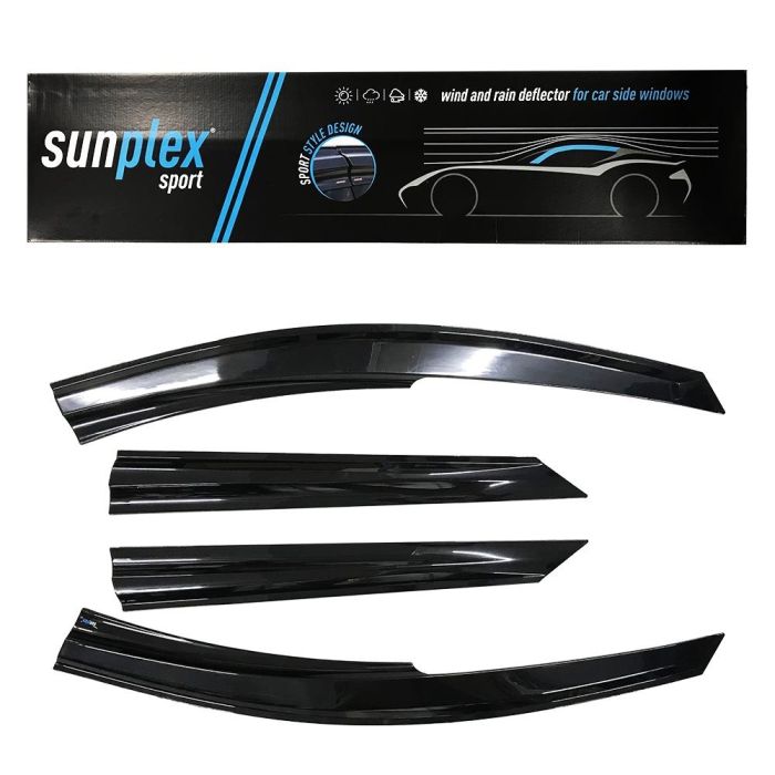 Ветровики (4 шт, Sunplex Sport) для Fiat Tempra
