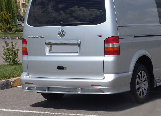 Накладка на задний бампер ABT (под покраску) для Volkswagen T5 Multivan 2003-2010 гг