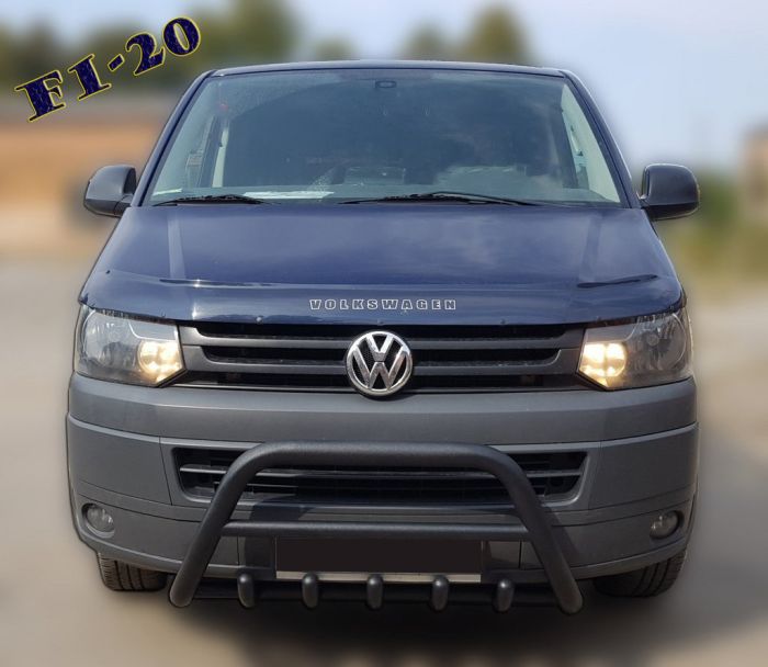 Кенгурятник WT003 Black (нерж) для Volkswagen T5 2010-2015 гг