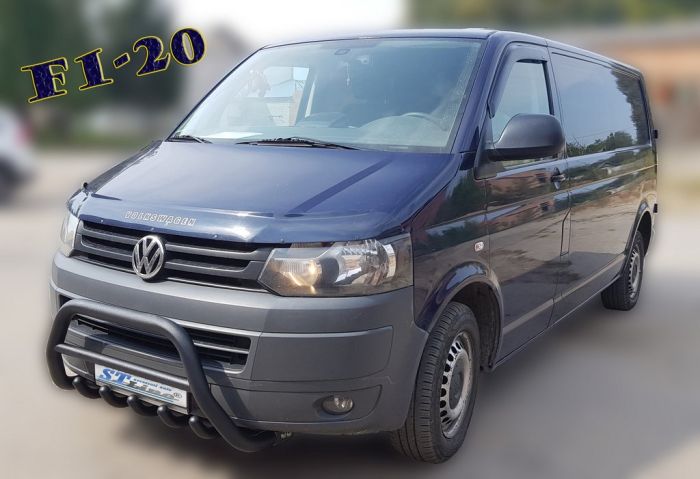 Кенгурятник WT003 Black (нерж) для Volkswagen T5 2010-2015 гг